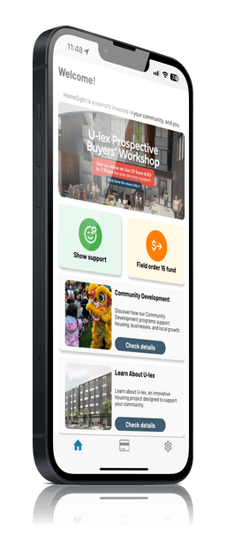 Preview of homesight app in light mode