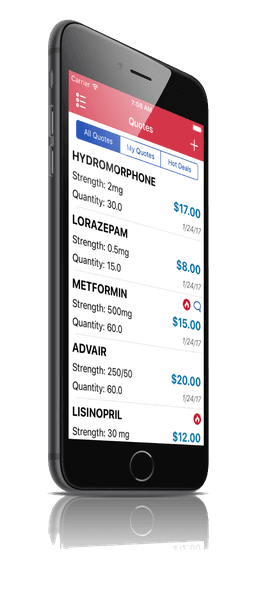 Preview of pricing list