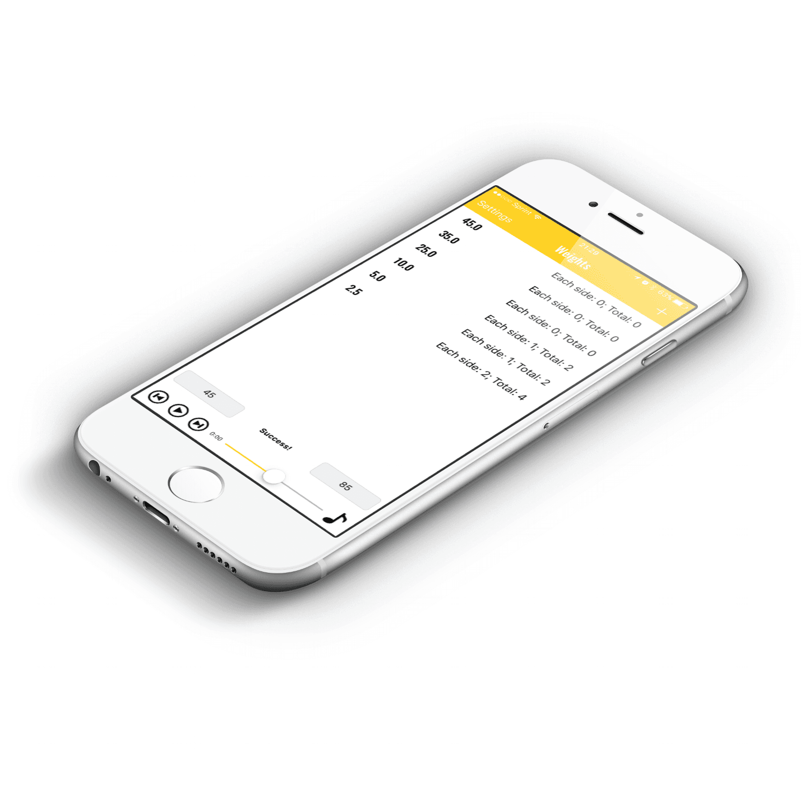 qwickweights screenshots